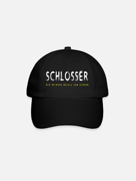 Schlosser Handwerker Design - Baseballkappe - Schwarz/Schwarz