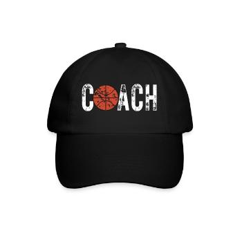 COACH BASKETBALL Design pour Hommes et Femmes - Casquette classique - noir/noir - Devant