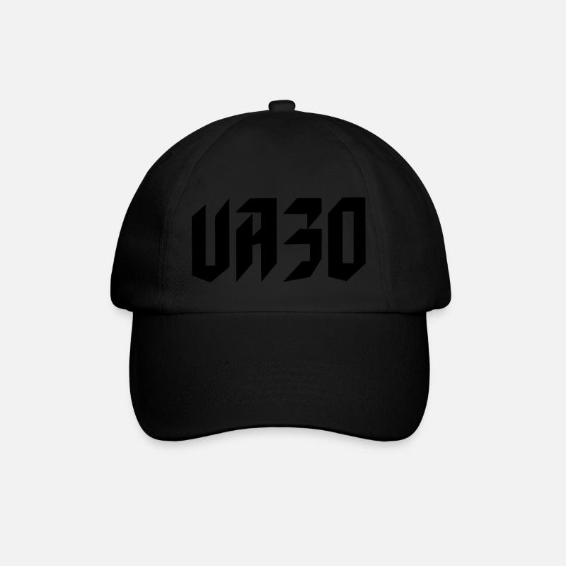 UA30 Ukrainisches Tryzub-Symbol Ukrainischer Dreizack - Baseballkappe - Schwarz/Schwarz