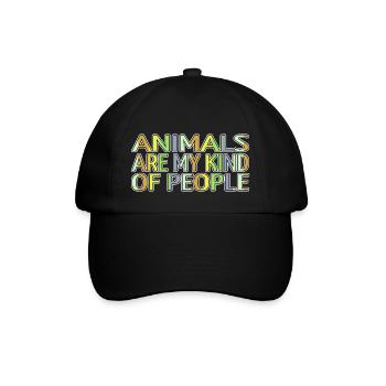 Défenseurs des droits des animaux Bien-être animal présent - Casquette classique - noir/noir - Devant