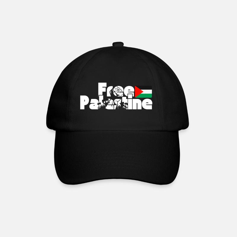 Free Palestine - Casquette classique - noir/noir