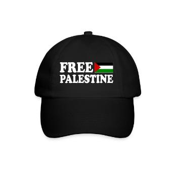 Free palestine - Casquette classique - noir/noir - Devant