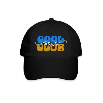Cool Sons Club Groovy Rétro Papa Maman Fête des Pères - Casquette classique - noir/noir - Devant
