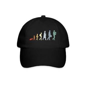 Entwicklung eines Waldhornisten - Baseballkappe - Schwarz/Schwarz - Vorne