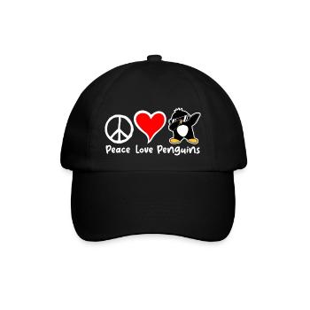 Amour Paix Pingouins Drôle Dab Cool Pingouin Dabbing - Casquette classique - noir/noir - Devant