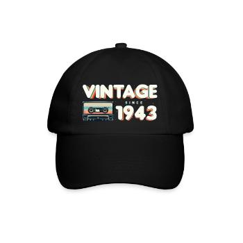 Musique Classique & Nostalgique Anniversaire - Vintage - Casquette classique - noir/noir - Devant