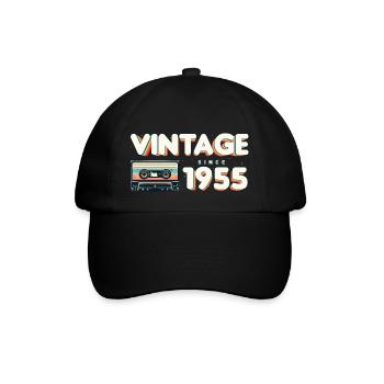 Musique vintage et anniversaire nostalgique - Vintage - Casquette classique - noir/noir - Devant