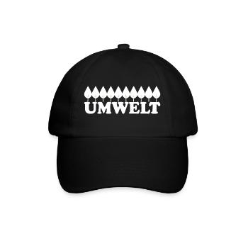 ENVIRONNEMENT - Casquette classique - noir/noir - Devant