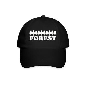 FOREST - Baseballkappe - Schwarz/Schwarz - Vorne