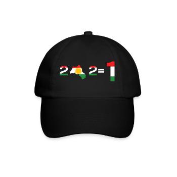 Kurdistan 2+2= 1 - Baseball Cap - black/black - Front