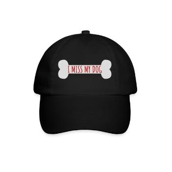 Mon chien Dog Amamant Dog Love Logo de blague - Casquette classique - noir/noir - Devant