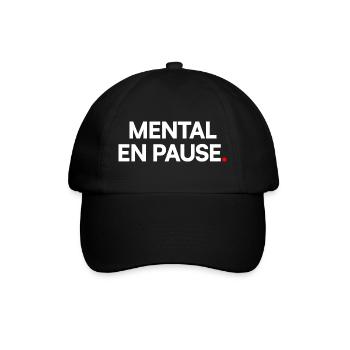 Mental en pause - Casquette classique - noir/noir - Devant