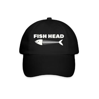 FISH HEAD - Baseballkappe - Schwarz/Schwarz - Vorne