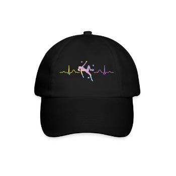 Boulderer heartbeat Bouldering Bouldering - Baseball Cap - black/black - Front