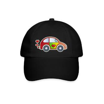 Kids Car Toy Car Hearts Colorful Happy Kids - Baseball Cap - black/black - Front