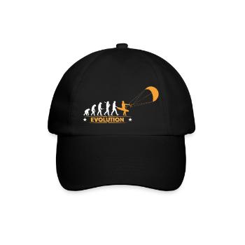 Kitesurfen - Evolution - Baseballkappe - Schwarz/Schwarz - Vorne