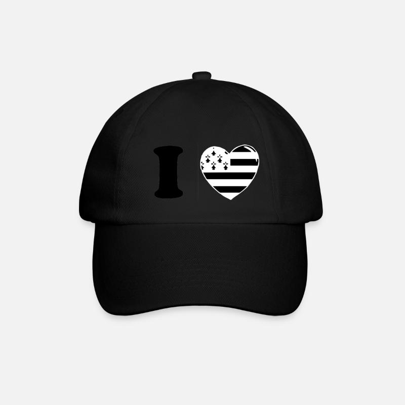I love bretagne - Casquette classique - noir/noir