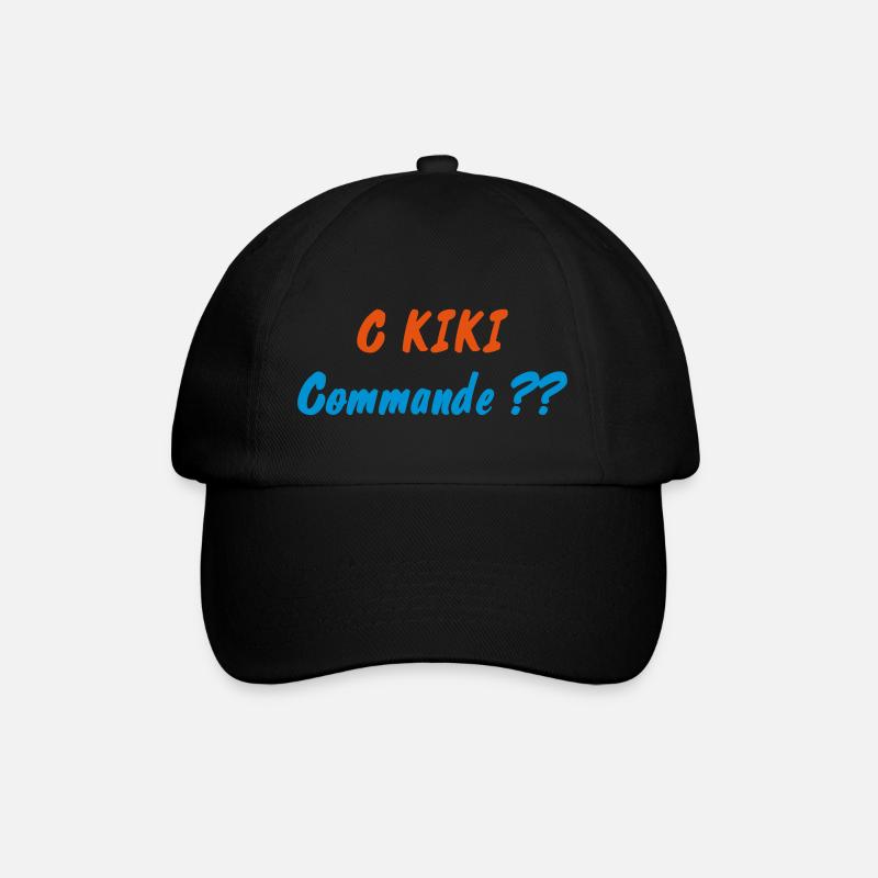 C KIKI Commande ?? - Casquette classique - noir/noir