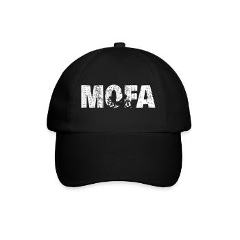 mofa shirt - Baseballkappe - Schwarz/Schwarz - Vorne