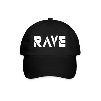 rave - Baseball Cap - black/black - Front