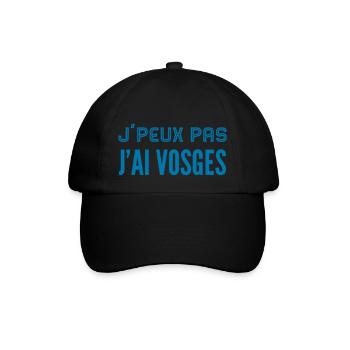 J'peux pas j'ai Vosges (Bleu) - Casquette classique - noir/noir - Devant