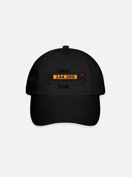 Appel radio 144.300 Mhz radio amateur - Casquette classique - noir/noir