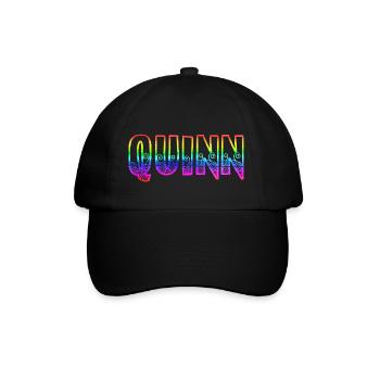quinn rs arc-en-ciel - Casquette classique - noir/noir - Devant