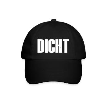 DICHT - Baseballkappe - Schwarz/Schwarz - Vorne