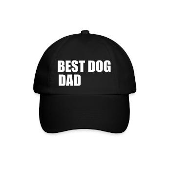 Bester Hundevater - Baseballkappe - Schwarz/Schwarz - Vorne