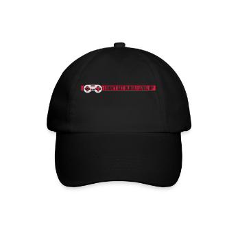 get older level up - Baseball Cap - black/black - Front