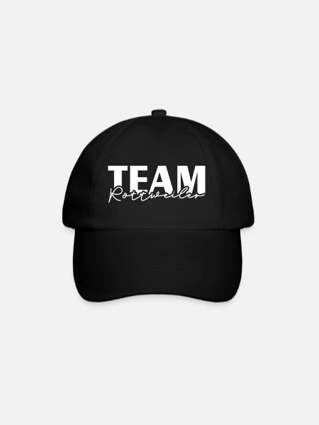 TEAM ROTTWEILER Wilsigns IGP Hundesport Hunde - Baseballkappe - Schwarz/Schwarz