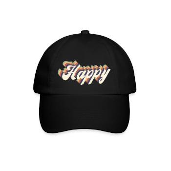 happy vintage - Casquette classique - noir/noir - Devant