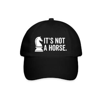 Ce n’est pas un cheval - Casquette classique - noir/noir - Devant