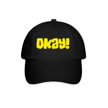 Okay - Baseballkappe - Schwarz/Schwarz - Vorne