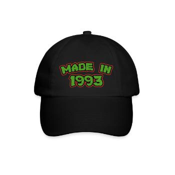 Made in 1993 - Baseball Cap - black/black - Front