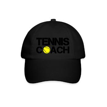 Tennis Coach - Baseball Cap - black/black - Front