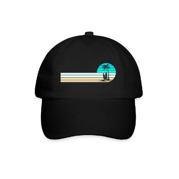 Horizon de la plage - Casquette classique - noir/noir - Devant