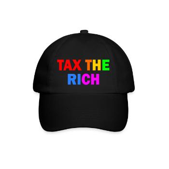 Tax the rich - Casquette classique - noir/noir - Devant