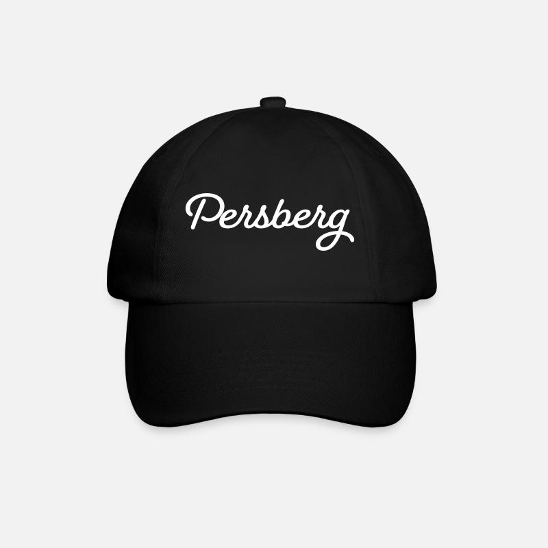 Persberg blanc - Casquette classique - noir/noir