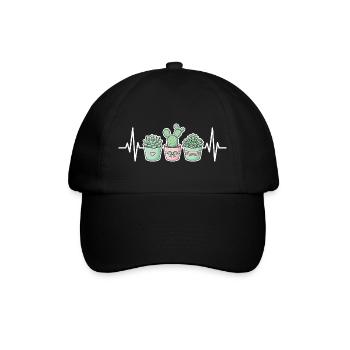 Cactus succulent de la plante Heartbeat - Casquette classique - noir/noir - Devant