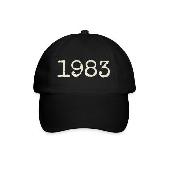 Geburtstagsgeschenk 1983 – Großartig seit 1983 - Baseballkappe - Schwarz/Schwarz - Vorne