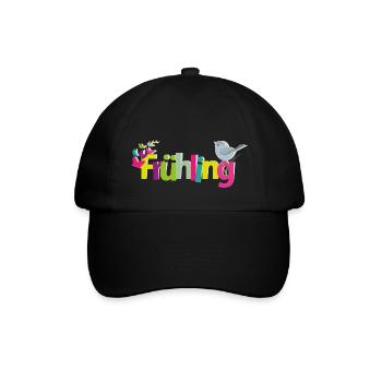 Frühling - Baseballkappe - Schwarz/Schwarz - Vorne