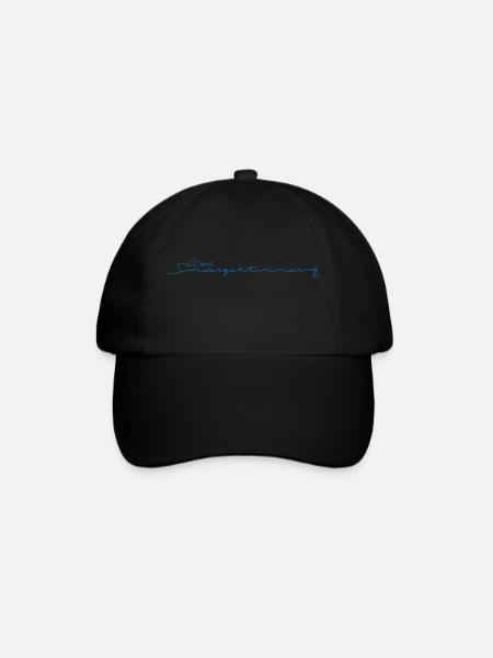 The sea always goes - Baseball Cap - black/black