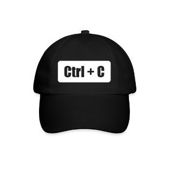 Ctrl C Ctrl V père fils parent enfant partenaire look - Casquette classique - noir/noir - Devant