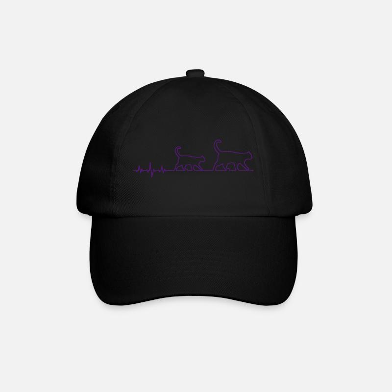 Chat - Casquette classique - noir/noir