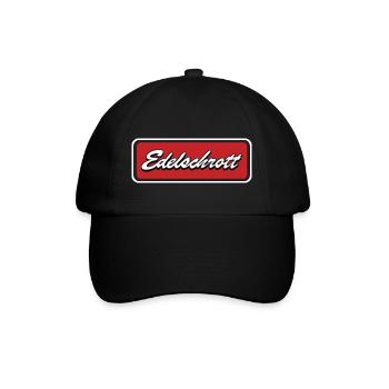 Edelschrott - Baseballkappe - Schwarz/Schwarz - Vorne