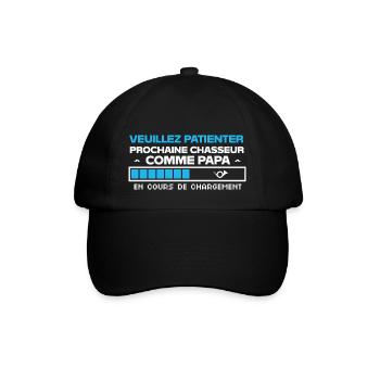 futur chasseur comme papa - Casquette classique - noir/noir - Devant