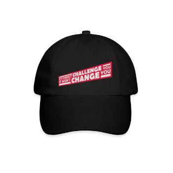 Séance d’entraînement Fitness Motivation Citation - Casquette classique - noir/noir - Devant