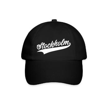 Stockholm - Baseballkappe - Schwarz/Schwarz - Vorne