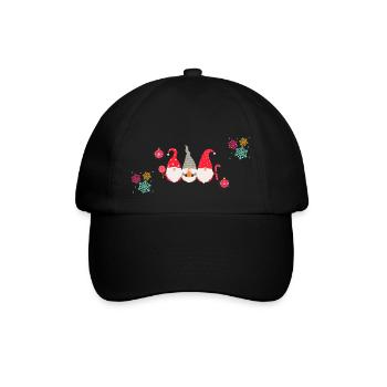Christmas Gnomes - Baseball Cap - black/black - Front
